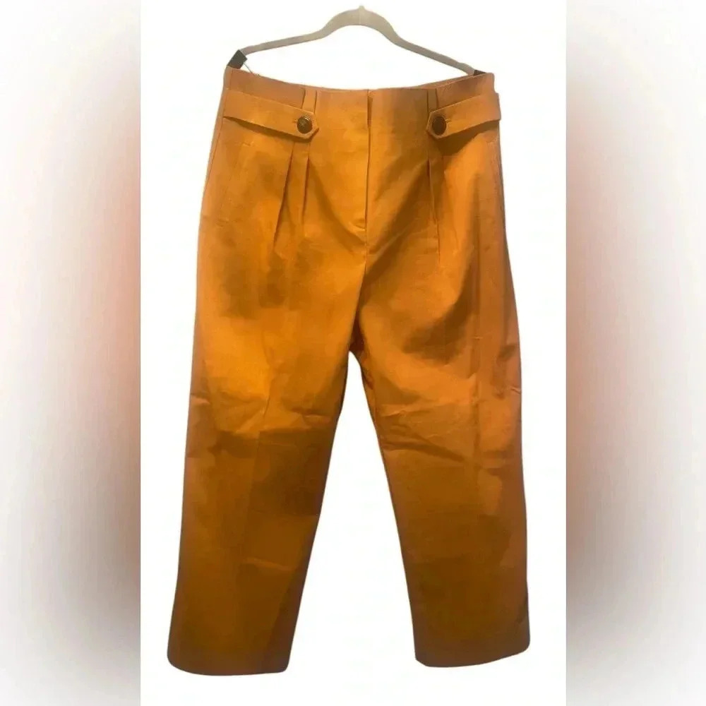 Sézane pants Mustard yellow Armando Trousers 14 Ocre $288 - Picture 4 of 14